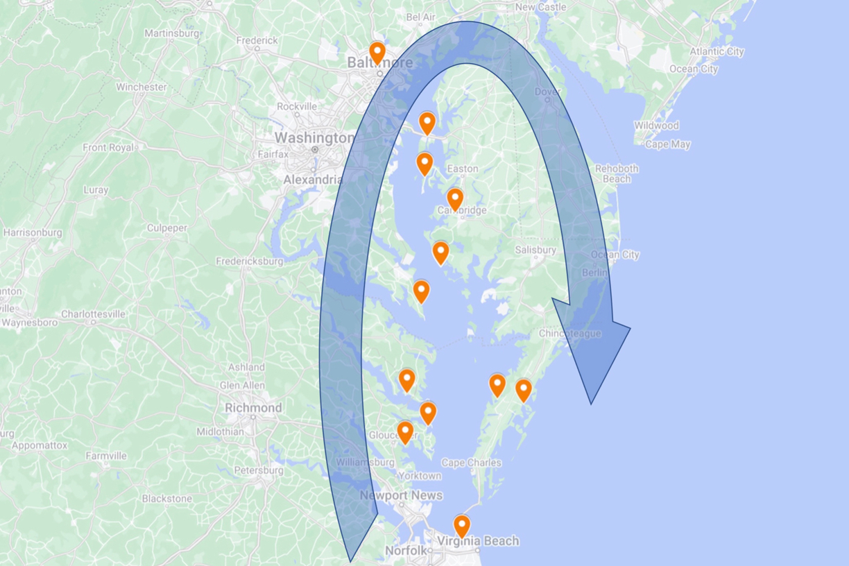 Shellfish Aquaculture Course Map