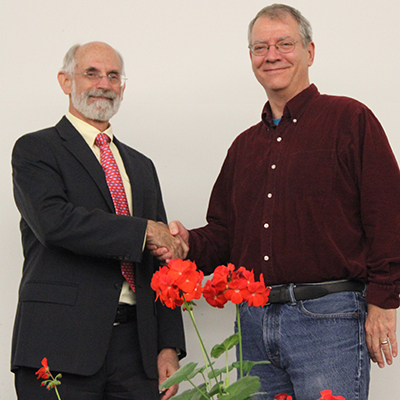 VIMS Dean and Director John Wells and Professor Jeff Shields